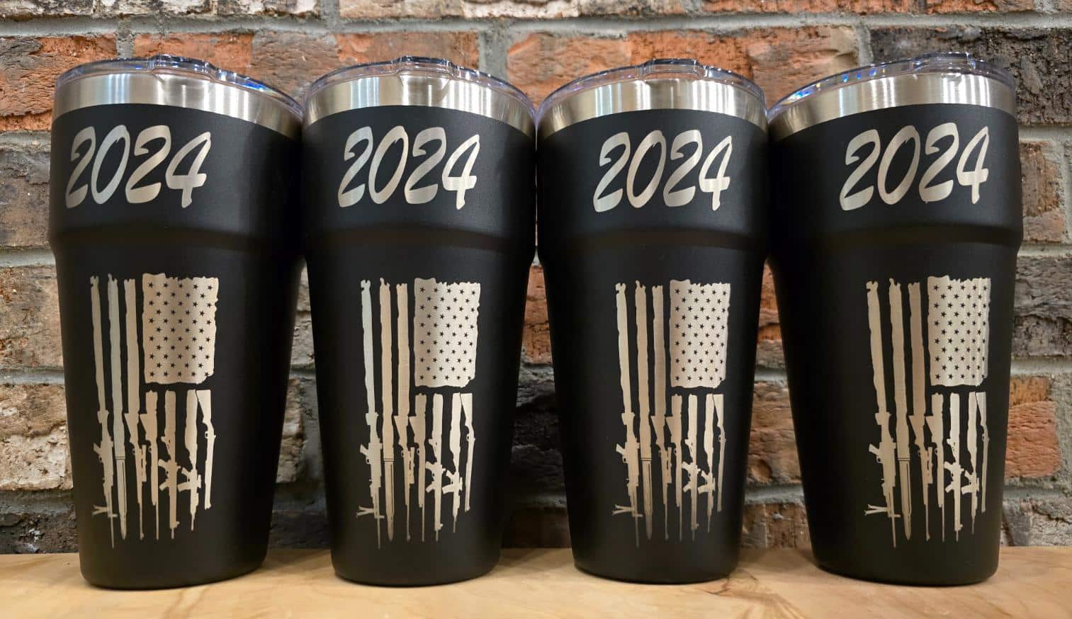 4 2024 Engraved Water Cups