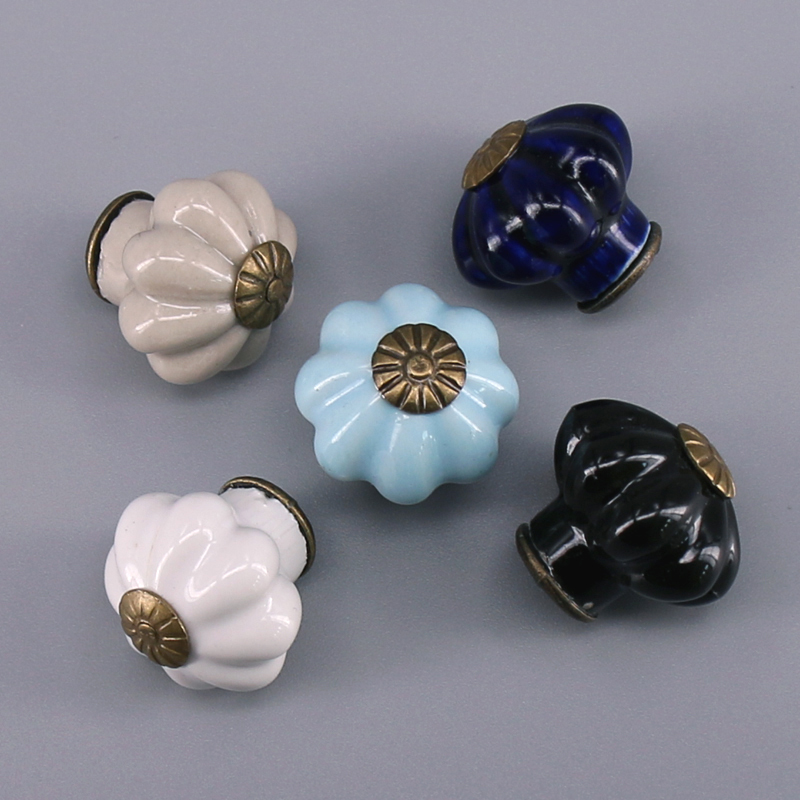 10PC Ceramic Pumpkin Cabinet and Furniture Knobs Pulls Drawer Handles Knob for Kids,Small Jewelry Box Knob|Cabinet Pulls|   - AliExpress