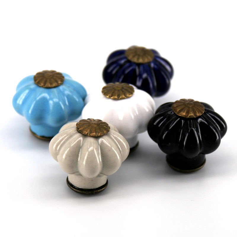 10PC Ceramic Pumpkin Cabinet and Furniture Knobs Pulls Drawer Handles Knob for Kids,Small Jewelry Box Knob|Cabinet Pulls|   - AliExpress