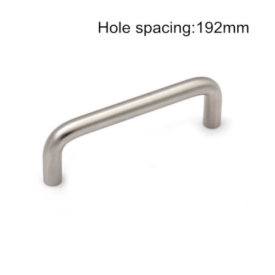 Stainless Steel Cabinet Handle Durable Cupboard Pull Kitchen Handles Bars Furniture Pulls Round Angle 192mm Hole spacing [Cabinethandles-6|]