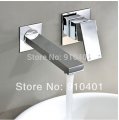 Wholesale And Retail Promotion Modern Chrome Brass Wall Mounted Bathroom Basin Faucet Single Handle Mixer Tap