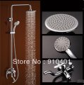 Wholesale And Retail Promotion NEW Bathroom Tub Faucet Shower Wall Mounted Shower Column Set Mixer Tap Chrome