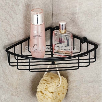Wholesale And Retail Promotion NEW Oil Rubbed Bronze Bathroom Corner Shelf Shower Caddy Cosmetic Storage Holder [Storage Holders & Racks-4413|]