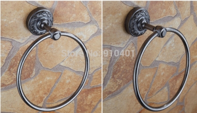 Wholesale And Retail Promotion Wall Mounted Antique Bathroom Towel Ring Round Towel Rack Holder [Towel bar ring shelf-4865|]
