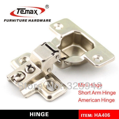 2pcs American Short Arm Two Way Slide On 105 Degree 45mm Cup Cabinet Cupboard Hinges Furniture [Furniture hinge-356|]