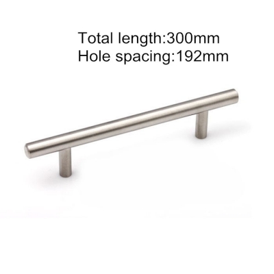 Solid Stainless Steel Cabinet Handle Durable Cupboard Pull Kitchen Handles Bars Furniture Pulls 192mm Hole Spacing [Cabinethandles-251|]