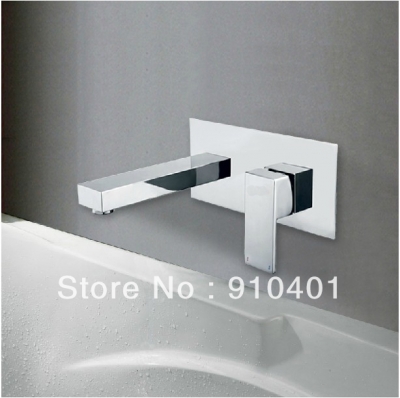 Wholesale And Retail Promotion Luxury Wall Mounted Bathroom Basin Faucet Single Handle Sink Mixer Tap Chrome [Chrome Faucet-1596|]