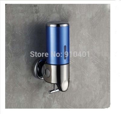 Wholesale And Retail Promotion Modern Bathroom Blue Color Stainless Steel Touch Soap Box Liquid Shampoo Bottle [Soap Dispenser Soap Dish-4237|]