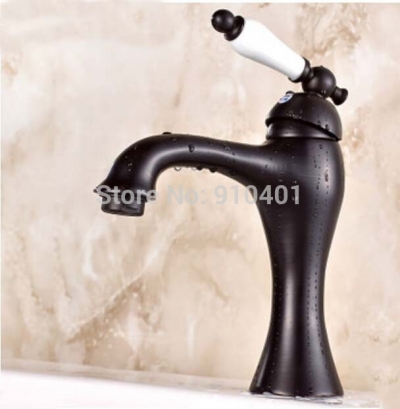 Wholesale And Retail Promotion NEW Oil Rubbed Bronze Bathroom Basin Faucet Vanity Sink Mixer Tap Ceramic Handle [Oil Rubbed Bronze Faucet-3692|]
