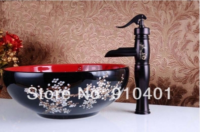 Wholesale And Retail Promotion Oil Rubbed Bronze Bathroom Water Pump Faucet Panda Bamboo Waterfall Mixer Tap [Oil Rubbed Bronze Faucet-3687|]
