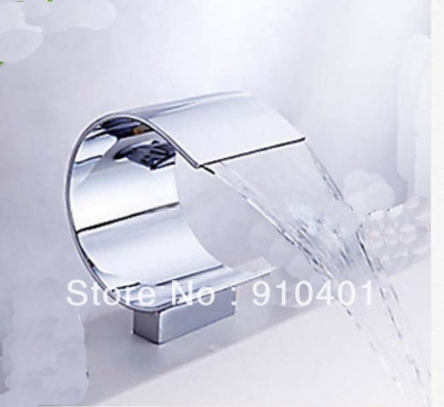 Wholesale And Retail Promotion Deck Mounted Waterfall Bathroom Spout Bathtub Mixer Replacement Chrome Finish [Waterfall Spout-5285|]