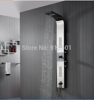 Wholesale And Retail Promotion Modern Shower Column Waterfall Rain Shower Panel Tub Mixer Hand Shower Body Jets [Shower Column Shower Panel-3945|]