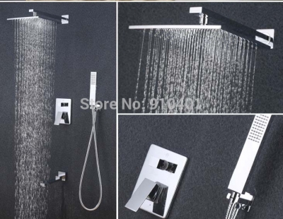 Wholesale And Retail Promotion Luxury 3 Ways Wall Mounted Rain Shower Bathroom Tub Mixer Tap Hand Shower Faucet [Chrome Shower-2059|]