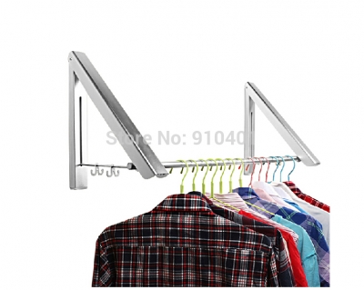 Wholesale And Retail Promotion Modern Flexible Folding Bathroom Balcony Clothesline Laundry Hanger Dual Pipe [Drying Rack -2602|]