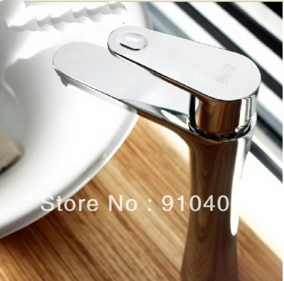Wholesale And Retail Promotion NEW Design Chrome Solid Brass Bathroom Basin Faucet Single Handle Sink Mixer Tap [Chrome Faucet-1623|]