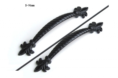 Iron Birdcage Cabinet Pull Handle Knobs Matte Black Finish(C.C.:96mm, L:158mm) [IronCabinetHandle-225|]