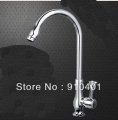 Wholesale And Retail Promotion Deck Mount Chrome Brass Kitchen Faucet Swivel Spout Sink Mixer Tap Single Lever