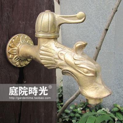 Brass Copper animal faucet tap pool tap bronze garden tap garden hardware garden bibcocks [BrassGardenBibcockBronze-73|]