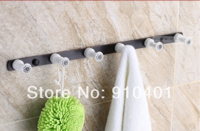 Wholesale And Retail Promotion Luxury Euro Style Oil Rubbed Bronze Bathroom Hooks Wall Mounted Towel Hangers [Hook & Hangers-3045|]