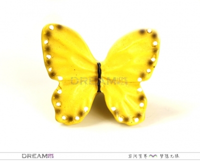 Yellow butterfly cabinet handle, Kids cabinet pull and handle , Kids room pull handle [KidsHandles-572|]