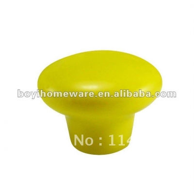 fancy colored ceramic handle knob door and furniture hardware knobs wholesale and retail shipping discount 100pcs/lot P YELLOW