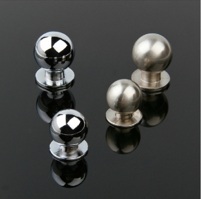 MBS309-2 Brushed Silver Simple Sphere Cabinet Wardrobe Cupboard Knob Drawer Door Pulls Handles 28mm 1.10" [Handles&Knobs-291|]