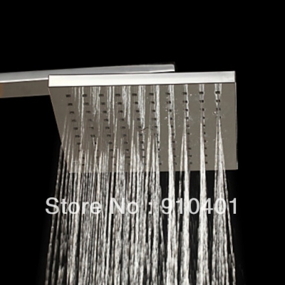 Wholesale And Retail Promotion 8"Square Rainfall Bathroom Shower Head Chrome Finish ABS Shower Head Replacement [Shower head &hand shower-4131|]