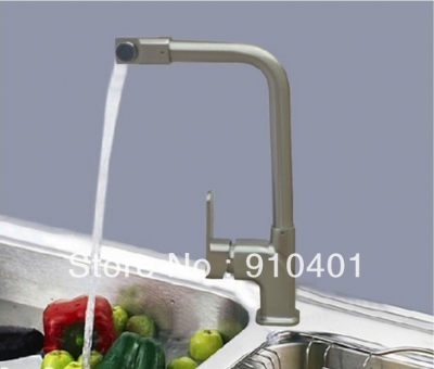 Wholesale And Retain Promotion NEW Brushed nickel Deck Mounted Kitchen Bar Sink Facuet Single Handle Mixer Tap [Brushed Nickel Faucet-784|]