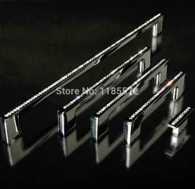 192mm best selling crystal cabinet handles chrome/ crystal drawer handles/crystal furniture handles 10pcs/lot [crystalglasshandles-111|]