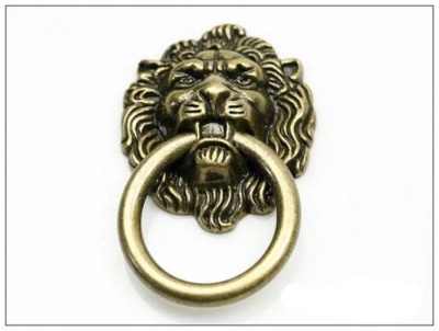 2014 New Lion Head Zinc Alloy Antique Furniture Drawer Handle Cabinet Pulls And Knobs,Bronze Lion Head Drawer Pulls hardware [AntiqueHandleKnobs-30|]