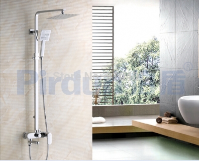 Wholesale And Retail Promotion Luxury Chrome Rain Shower Faucet Bathroom Tub Mixer Tap W/ Hand Shower Faucet [Chrome Shower-2456|]