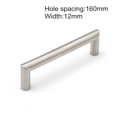 304 Stainless Steel Cabinet Handle Durable Cupboard Pull Kitchen Handles Bars Furniture Pulls 160mm Hole spacing 12mm Width [CabinetHandle-181|]