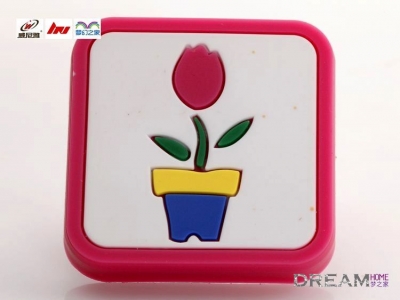 Pink flower drawer Knobs ,Nursery Decor /Handle Pulls/ Children door pull/ Kids room knob [KidsHandles-673|]