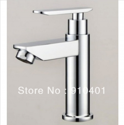 Wholesale And Retail Promotion Chrome Brass Bathroom Basin Sink Faucet Single Handle Vessel Tap For Cold Water [Chrome Faucet-1150|]