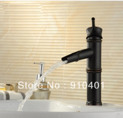 Wholesale And Retail Promotion Oil Rubbed Bronze Bathroom Waterfall Faucet Vessel Sink Mixer Tap Cheap 1 Handle [Oil Rubbed Bronze Faucet-3735|]