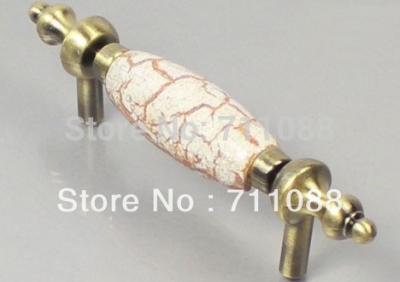 76mm Cabinet handle door drawer wardrobe handle European-style ceramic handle [Marbleknob-377|]