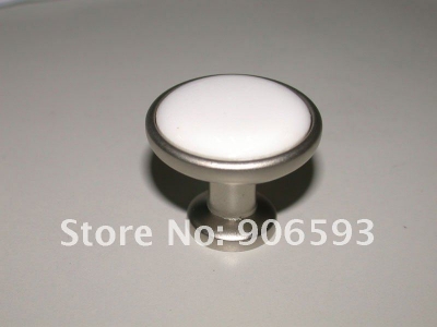 Porcelain white cabinet knob\\12pcs lot free shipping\\porcelain handle\\porcelain knob
