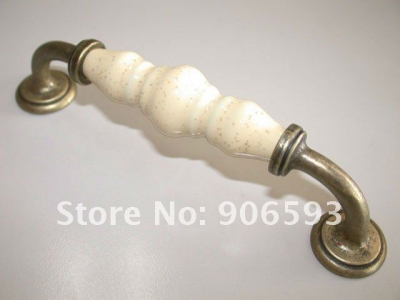 Zinc alloy classic tastorable porcelain cabinet handle\\12pcs lot free shipping\\furniture handle
