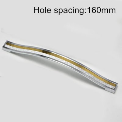Shiny Cabinet Handle Cupboard Drawer Pull Bedroom Handle Modern Furniture Pulls Bar Yellow 160mm Hole spacing [CabinetHandle-86|]