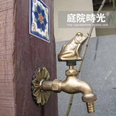Brass Copper animal faucet washing machine bronze frog garden tap garden hardware garden bibcocks [Gardenpooloutdoorbrassbibcocks-303|]