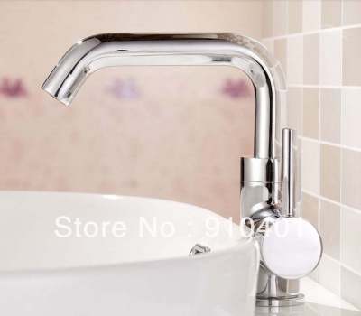 Wholesale And Retail Promotion Elegant Polished Chrome Brass Bathroom Basin Faucet Single Lever Sink Mixer Tap [Chrome Faucet-1662|]