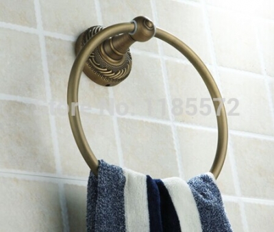 hot selling bathroom towel ring antique brass towel ring towel holder [brassbathroomsets-73|]