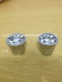 50 PCS/LOT 21MM CLEAR CUT GLASS KNOBS DOOR HANDLES BUTTONS CRYSTAL CABINET KNOBS ON A CHROME ZINC BASE