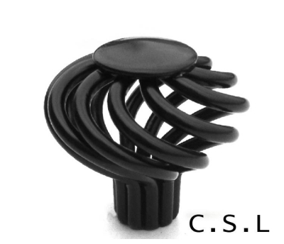 Furniture Hardware Birdcage Wardrobe Cabinet Drawer Handle Black Door Knobs 35mm [CabinetHandle-17|]