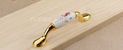 Tulip Ceramics Cabinet Wardrobe Cupboard Knob Drawer Door Pulls Handles 96mm 3.78" MBS363-3 [Handles&Knobs-817|]