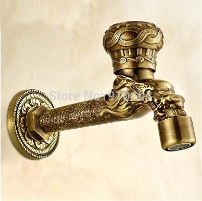 Wholesale And Retail Promotion Modern Antique Brass Washing Machine Tap Laundry Faucet Long Spout Faucet Tap [Washing Machine Faucet-5253|]