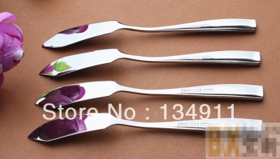 10 pcs Stainless Steel Cream Butter Knife Western Tableware Butter Oil Knife for Export, Wholesale Price [KitchenSupplies-159|]
