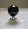 20PCS/LOT 30MM BLACK CRYSTAL KNOB WITH CHROME ZINC BASE