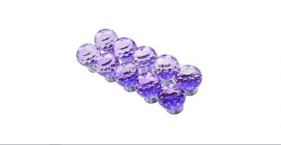 4PCS NEW Free Shipping Diameter 40mm Sparkle Purple Glass Crystal Cabinet Pull Drawer Handle Kitchen Door Wardrobe Cupboard Knob [Knobs-57|]