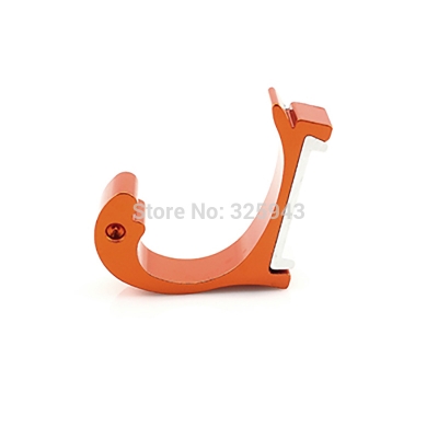 New 1pc Orange Clothing Hooks Space Alumimum Home DIY Towel Hanger Hooks Wall-mounted 10 Kinds Color to Chose [Clothes Hook-44|]